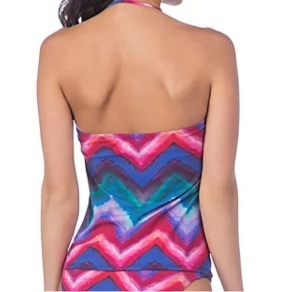 La Blanca Womens Size 6 Swim Hidden Gem Tankini Top - Picture 2 of 9